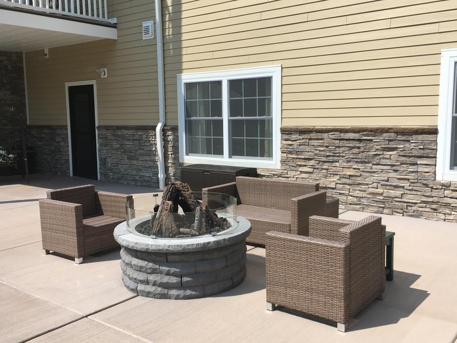 Community Fire Pit Park Creek Apartments